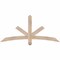 Ekena Millwork Alberta Smooth Timber Gable Bracket, Douglas Fir, 60"W x 27"H x 3 1/2"D x 3 1/2"F, 11/12 Pitch GBW060X27X0404ALB00SDF - alternate 1